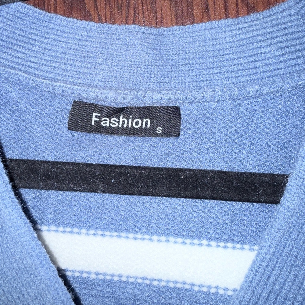 Blue Striped Sweater - Picture 4 of 5